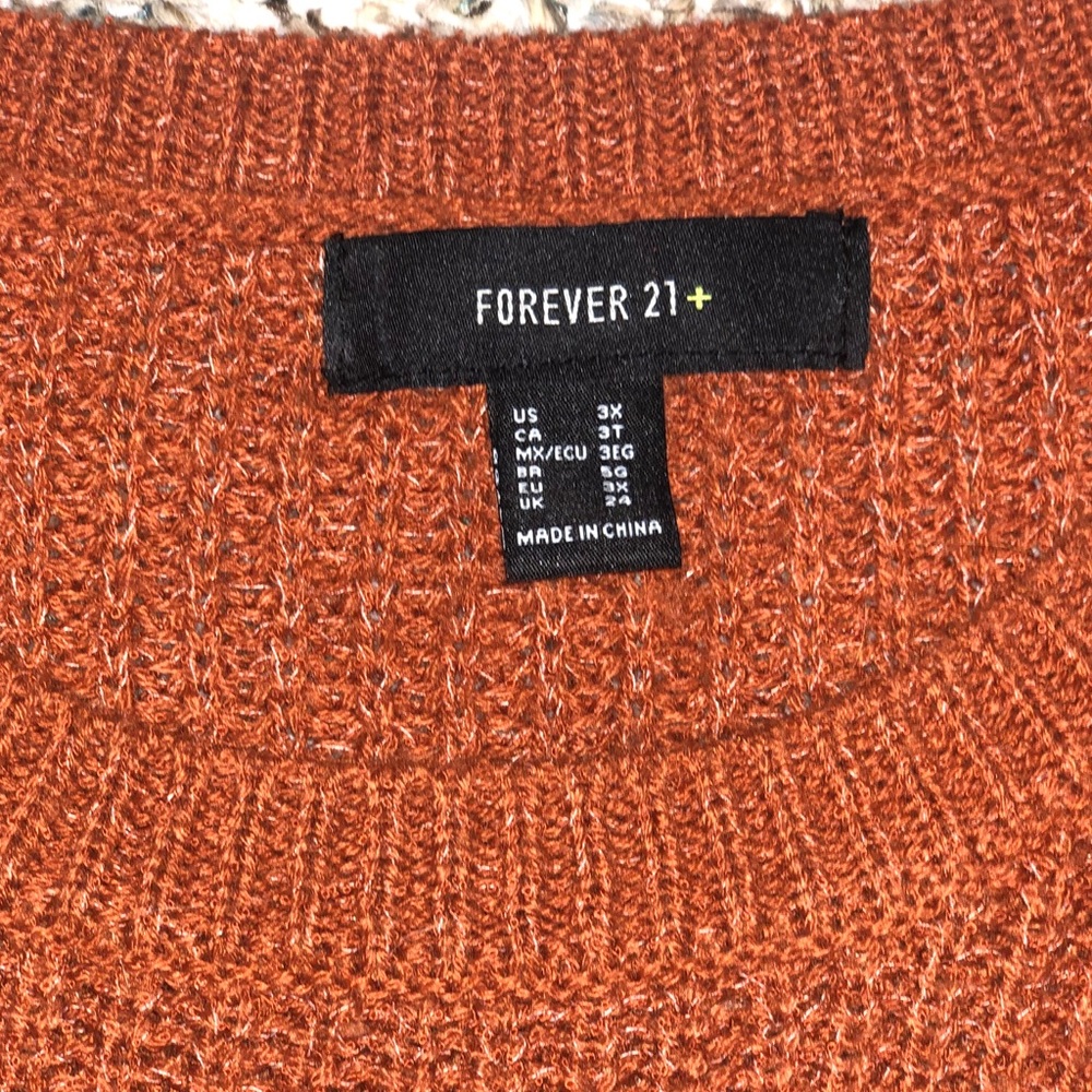 Rust Oversized Sweater - Picture 4 of 4